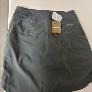 Patagonia Charcoal Athletic Skort with Fish Patch